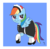 Size: 1500x1458 | Tagged: safe, artist:augjodo, rainbow dash, pegasus, pony, g4, annoyed, clothes, colored, digital art, female, maid, mare, rainbow dash always dresses in style, rainbow dash is not amused, rainbow maid, simple background, unamused