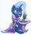 Size: 3785x4185 | Tagged: safe, artist:stewart501st, trixie, pony, unicorn, g4, cape, christmas, christmas lights, clothes, female, hat, holiday, mare, simple background, solo, trixie's cape, trixie's hat