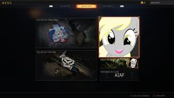 Size: 3840x2160 | Tagged: safe, derpy hooves, g4, bo4, call of duty, call of duty: black ops 4, emblem, emblem editor, happy, high res, playstation 4
