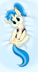 Size: 1842x3500 | Tagged: safe, artist:wafflecakes, allie way, pony, unicorn, g4, body pillow, clothes, female, looking at you, mare, shirt, solo