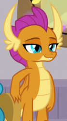 Size: 292x527 | Tagged: safe, screencap, smolder, dragon, g4, the hearth's warming club, cropped, dragoness, female, solo