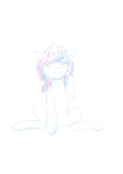 Size: 2480x3507 | Tagged: safe, oc, oc only, pony, unicorn, high res, sitting, smiling, solo