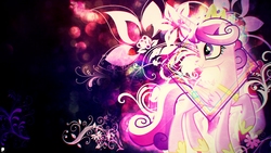 Size: 3840x2160 | Tagged: safe, artist:illumnious, artist:sairoch, edit, princess cadance, alicorn, pony, g4, female, high res, mare, solo, wallpaper, wallpaper edit