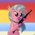 Size: 2000x2000 | Tagged: safe, artist:tazool, silverstream, hippogriff, g4, beach, bullet, female, gun, high res, keychain, lever action rifle, looking at you, no trigger discipline, ocean, rifle, sand, sitting, solo, stairs, straight face, sunset, that hippogriff sure does love stairs, water, weapon, wings