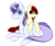 Size: 5000x4162 | Tagged: safe, artist:those kids in the corner, oc, oc only, oc:dried petals, oc:silverlight, 2019 community collab, derpibooru community collaboration, absurd resolution, female, looking at you, male, mare, simple background, smiling, stallion, transparent background