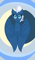 Size: 750x1280 | Tagged: safe, artist:shadow-nights, night glider, pegasus, pony, g4, abstract background, cute, female, glideabetes, mare, signature, smiling, solo