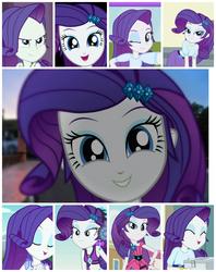 Size: 3159x3982 | Tagged: safe, artist:tabrony23, artist:thebar, edit, screencap, rarity, dance magic, equestria girls, equestria girls series, equestria girls specials, forgotten friendship, g4, life is a runway, lost and found, my little pony equestria girls: legend of everfree, bikini, bikini top, camp everfree outfits, clothes, collage, cute, high res, huggable, raribetes, show accurate, swimsuit