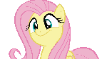Size: 150x84 | Tagged: safe, fluttershy, g4, animated, background removed, female, flutterbob, gif, simple background, transparent background