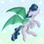 Size: 2559x2559 | Tagged: safe, artist:nekoremilia1, oc, oc only, bat pony, pony, commission, high res, solo