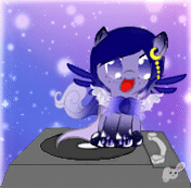 Size: 176x173 | Tagged: safe, artist:nekoremilia1, oc, oc only, oc:lunae, pony, animated, gif, solo, turntable pony, you spin me right round
