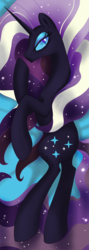 Size: 1024x2882 | Tagged: safe, artist:okapifeathers, nightmare rarity, pony, unicorn, g4, body pillow, body pillow design, female, looking at you, mare, smiling, solo