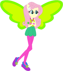 Size: 523x590 | Tagged: safe, artist:selenaede, artist:user15432, fluttershy, fairy, human, equestria girls, g4, artificial wings, augmented, barely eqg related, base used, clothes, crossover, element of kindness, fairy tale, fairy wings, fairyized, flower, good fairy, green wings, hairpin, hasbro, hasbro studios, humanized, jewelry, magic, magic wand, magic wings, necklace, ponied up, shoes, sleeping beauty, solo, wand, winged humanization, wings