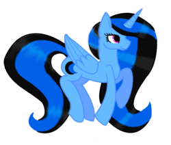 Size: 502x426 | Tagged: safe, artist:shadow-nights, oc, oc only, oc:moonlight, alicorn, pony, alicorn oc, female, flying, mare, simple background, smiling, solo, transparent background