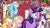 Size: 1280x720 | Tagged: safe, screencap, applejack, fluttershy, rainbow dash, rarity, twilight sparkle, alicorn, pony, g4, the great escape room, shrunken pupils, twilight sparkle (alicorn)