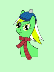 Size: 3024x4032 | Tagged: safe, artist:cocacola1012, oc, oc only, oc:gumdrops, pegasus, pony, clothes, female, glasses, hat, mare, scarf