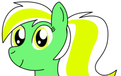 Size: 1524x958 | Tagged: safe, artist:cocacola1012, oc, oc only, oc:gumdrops, pegasus, pony, bust, female, looking at you, mare, simple background, smiling