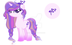 Size: 1024x652 | Tagged: safe, artist:crystalraimbow, oc, oc only, oc:lavender sky, pony, unicorn, deviantart watermark, female, mare, obtrusive watermark, simple background, solo, transparent background, watermark