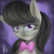 Size: 1024x1024 | Tagged: safe, artist:pocketyhat, octavia melody, earth pony, pony, g4, abstract background, bust, female, lidded eyes, looking at you, mare, smiling, solo