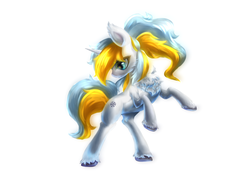 Size: 3188x2480 | Tagged: artist needed, source needed, safe, oc, oc only, oc:dawnlight vivian, pony, unicorn, high res, simple background, solo, white background