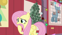 Size: 1280x720 | Tagged: safe, screencap, fluttershy, pegasus, pony, g4, the great escape room, cute, female, mare, shyabetes, solo