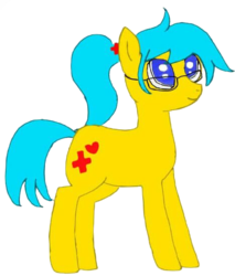 Size: 468x550 | Tagged: safe, oc, oc only, pony, female, glasses, mare, simple background, solo