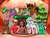 Size: 1600x1200 | Tagged: safe, artist:oofycolorful, oc, oc only, christmas, christmas star, christmas tree, collaboration, fireplace, holiday, song, tree, wreath