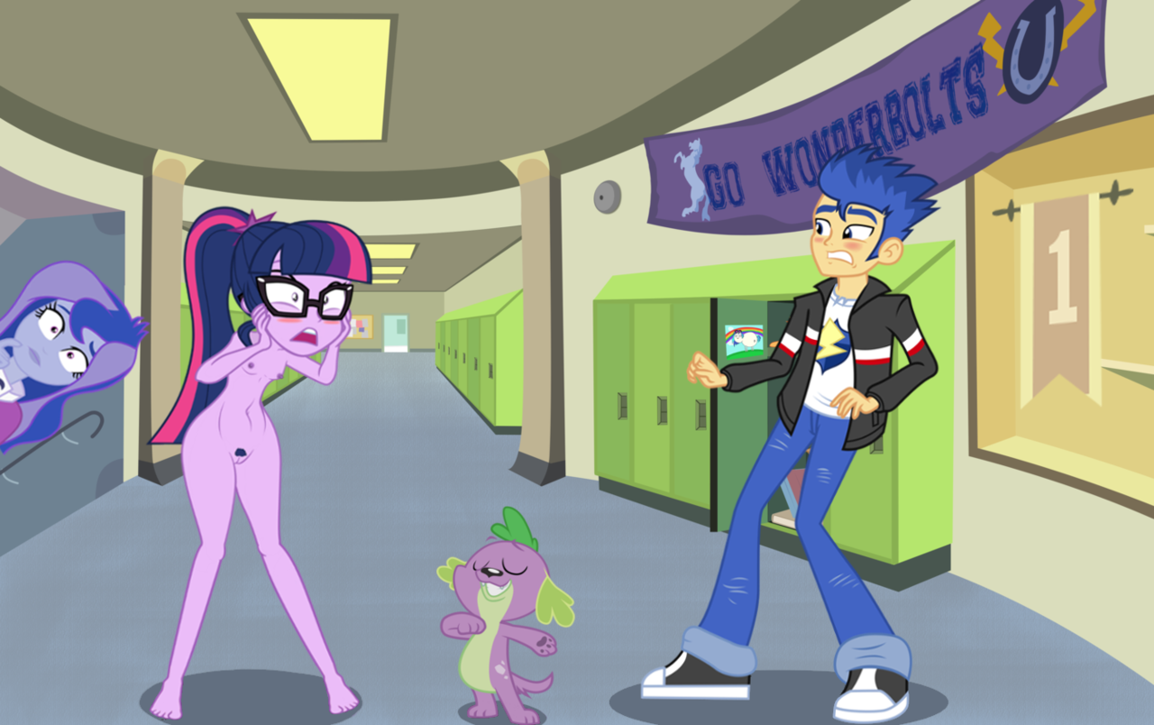 ...flash sentry, princess luna, sci-twi, spike, twilight sparkle, vice prin...