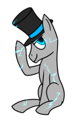 Size: 2363x3597 | Tagged: safe, alternate version, artist:noidavaliable, oc, oc:alias, pony, high res, lightning, simple background, sitting, solo, transparent background