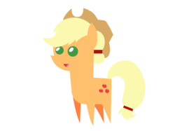Size: 3182x2374 | Tagged: safe, artist:aborrozakale, applejack, earth pony, pony, g4, female, high res, pointy ponies, simple background, solo, transparent background