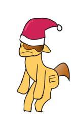 Size: 700x1246 | Tagged: safe, pony, christmas, hat, holiday, santa hat