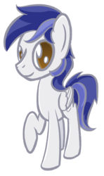 Size: 1480x2500 | Tagged: safe, artist:phat_guy, derpibooru exclusive, oc, oc only, oc:officer hotpants, pegasus, pony, 2019 community collab, derpibooru community collaboration, looking at you, male, simple background, smiling, solo, stallion, transparent background