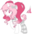 Size: 800x843 | Tagged: safe, artist:sugarplanets, oc, oc only, oc:killer queen, pony, unicorn, bow, choker, clothes, female, hair bow, mare, simple background, socks, solo, striped socks, transparent background