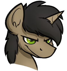 Size: 1476x1564 | Tagged: safe, artist:moemneop, oc, oc only, oc:neop, pony, unicorn, bust, male, portrait, simple background, solo, stallion, transparent background