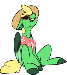 Size: 1332x1504 | Tagged: safe, artist:omegapex, oc, oc only, oc:omega, pegasus, pony, 2019 community collab, derpibooru community collaboration, clothes, colored hooves, hat, shirt, simple background, sitting, solo, sunglasses, transparent background, wings