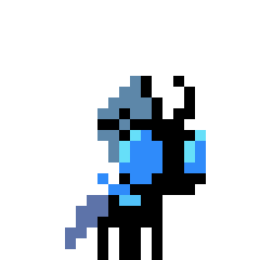 Size: 240x240 | Tagged: safe, artist:dinexistente, changeling, animated, cute, cuteling, dancing, gif, pixel art, simple background, solo, transparent background