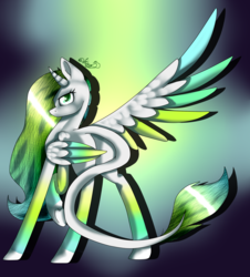 Size: 2000x2211 | Tagged: safe, artist:midnightdream123, oc, oc only, oc:rocket wings, alicorn, pony, colored wings, female, high res, mare, multicolored wings, solo