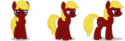 Size: 1000x333 | Tagged: safe, artist:somepony, oc, oc only, oc:semaphore, earth pony, pony, female, mare, simple background, solo, transparent background, vector