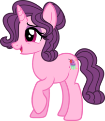Size: 1379x1592 | Tagged: safe, artist:starryoak, sugar belle, pony, unicorn, miracleverse, g4, alternate hairstyle, alternate universe, female, hair over one eye, mare, older, older sugar belle, simple background, solo, transparent background