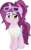 Size: 3000x4835 | Tagged: safe, artist:esfelt, artist:pirill, oc, oc only, oc:lilac prose, pony, unicorn, 2019 community collab, derpibooru community collaboration, blushing, clothes, collaboration, female, high res, pants, shirt, show accurate, simple background, solo, sunglasses, transparent background, vector