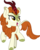 Size: 3500x4420 | Tagged: safe, artist:aeonkrow, autumn blaze, kirin, sounds of silence, absurd resolution, female, simple background, solo, transparent background, vector