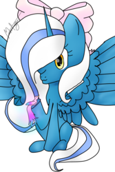 Size: 1000x1500 | Tagged: safe, artist:mlpfangirll, oc, oc only, oc:fleurbelle, alicorn, pony, alicorn oc, female, solo