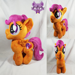 Size: 4641x4608 | Tagged: safe, artist:trashkitten-plushies, scootaloo, g4, absurd resolution, irl, photo, plushie, sale