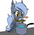 Size: 497x507 | Tagged: safe, artist:stoic5, color edit, edit, oc, oc only, oc:panne, bat pony, pony, bat pony oc, colored, cooking, cute, cute little fangs, fangs, food, mouth hold, pasta, pot, smiling, solo, spaghetti, spoon, wing claws, wing hands