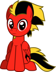 Size: 716x917 | Tagged: safe, artist:lightningbolt, derpibooru exclusive, oc, oc only, pegasus, pony, 2019 community collab, derpibooru community collaboration, g4, .svg available, facial hair, folded wings, looking at you, male, show accurate, simple background, sitting, smiling, solo, stallion, svg, transparent background, vector, wings