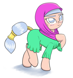Size: 3647x3917 | Tagged: safe, artist:tehwatever, oc, oc only, pony, 2019 community collab, derpibooru community collaboration, high res, hijab, simple background, solo, transparent background
