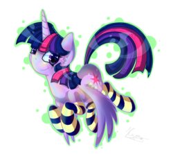 Size: 900x800 | Tagged: safe, artist:hilloty, twilight sparkle, alicorn, pony, g4, clothes, female, flying, heart eyes, mare, simple background, socks, solo, striped socks, transparent background, twilight sparkle (alicorn), wingding eyes