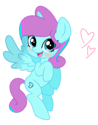 Size: 709x904 | Tagged: safe, artist:crystalhearts123yt, oc, oc only, oc:crystal hearts, alicorn, pony, chibi, female, mare, simple background, solo, transparent background