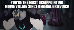 Size: 1194x499 | Tagged: safe, edit, edited screencap, screencap, storm king, tempest shadow, twilight sparkle, alicorn, pony, g4, my little pony: the movie, cage, caption, image macro, imgflip, meme, op is a duck, op is trying to start shit, opinion, text, twilight sparkle (alicorn), yu-gi-oh! abridged, yugioh abridged