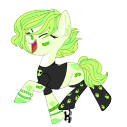 Size: 1000x1000 | Tagged: safe, artist:cute---cat, oc, oc only, earth pony, pony, clothes, female, mare, shirt, simple background, socks, solo, transparent background