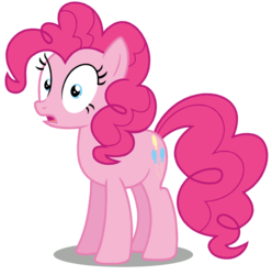 Size: 3800x3824 | Tagged: safe, artist:twilirity, pinkie pie, earth pony, pony, g4, female, high res, ms paint, simple background, solo, transparent background